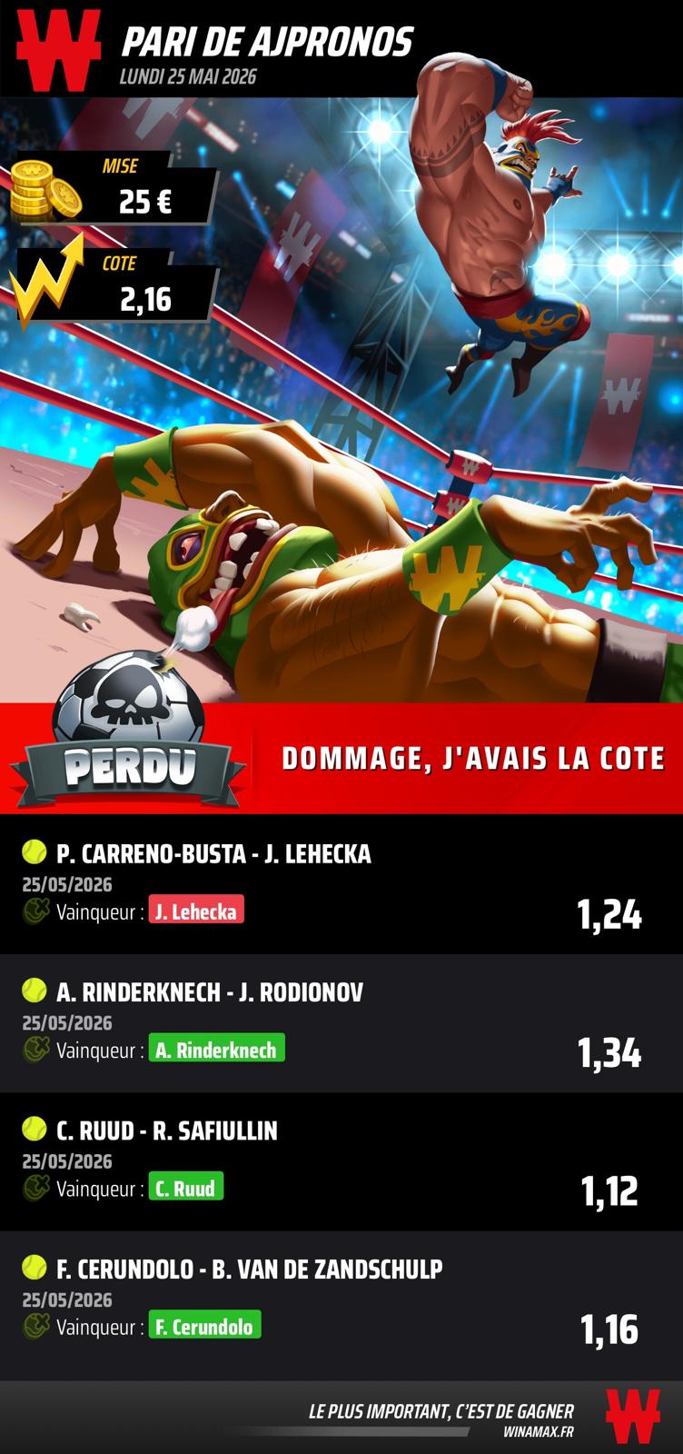 Prono du 20 mai